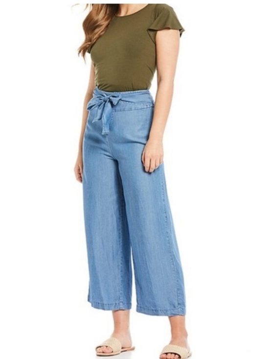 Daniel Cremieux Pants - NWT Daniel Cremieux Light Chambray Tie-Waist Wide Leg Pants sz XS